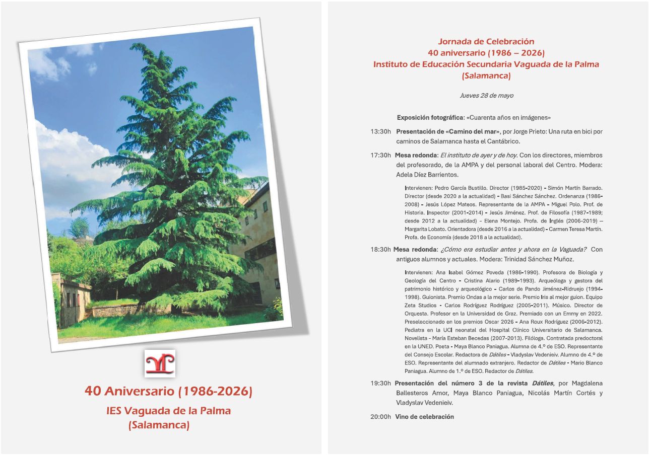 programa 40 aniversario 1986-2026